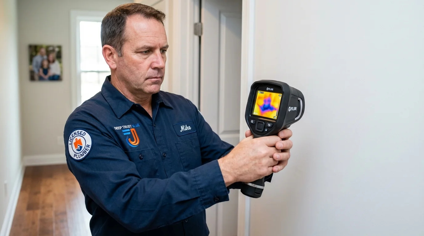 Thermal imaging leak detection by Johns Plumbing LLC in Hector